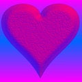 Free Big Rough Psychedelic Heart Royalty Free Stock Image - 5994676