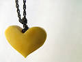 Free Valentine Amber Heart 1 Royalty Free Stock Photo - 65475