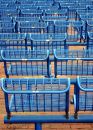 Free Blue Chairs Outside Royalty Free Stock Photography - 605417