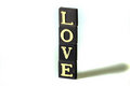 Free Love Stacked In Letters Stock Photo - 606600