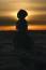 Free Snowman Sunset Royalty Free Stock Photo - 608495
