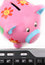 Free Piggybank And Keyboard Stock Photography - 6014002