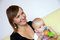 Free Smiling Mother With Baby Royalty Free Stock Images - 6026749