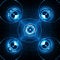 Free Abstract Crystal Blue Background Stock Image - 6053851