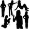 Free Childs Silhouettes Stock Photography - 6058132