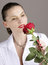 Free Girl With Red Rose Stock Image - 6068471