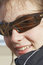 Free Closeup Shot; Beautiful Brunette With Sunglasses Royalty Free Stock Images - 6068649