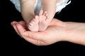 Free Baby S Feet In Parent S Hand Royalty Free Stock Photography - 6079887