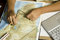 Free Hands Using Protractor - Horizontal Stock Images - 6077354