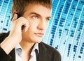 Free Man Talking On The Phone Stock Image - 6083211