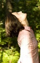Free Woman Looking Upwards Stock Photography - 6083702