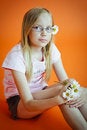 Free Young Girl Sit On Floor Stock Photos - 6105563
