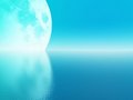 Free Great Cyan Moon Royalty Free Stock Photo - 6124745
