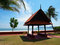 Free Shaded Booth Sunny Day Stock Image - 6124941