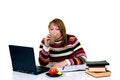 Free Teenager Student Doing Homework Stock Photography - 6132432