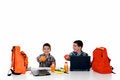 Free Boys Doing Homework Royalty Free Stock Photos - 6132448