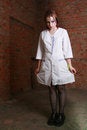 Free Girl In A Hospital Dressing Gown Stock Photography - 6133922