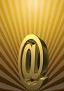 Free 3D Rendering Gold At Symbol Royalty Free Stock Image - 6136726