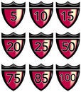 Free Crest With Numbers Stock Image - 6139651