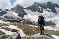 Free Backpacker Woman In Mountains Royalty Free Stock Image - 6171116