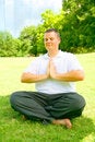 Free Young Man Meditate Outdoor Stock Images - 6172294