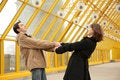 Free Boy And Girl Hold Each Other For Hands Stock Photography - 6197592