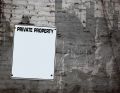 Free Private Property Plate Royalty Free Stock Images - 620379