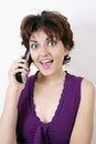 Free Happy Girl Talking Royalty Free Stock Photography - 6207557