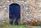 Free Blue Metallic Door On Stone Building Stock Photo - 6202250