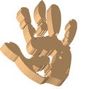 Free Handprint Royalty Free Stock Photography - 6219717