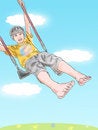 Free Boy In Swing Royalty Free Stock Image - 6231136