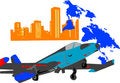 Free Landmark , Airplane , Map Stock Photos - 6233183
