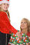 Free Little Girl Giving Grandma A Present Stock Image - 6237871
