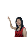 Free Girl Pointing Upwards Royalty Free Stock Photography - 6241117