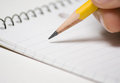 Free Note Pad With Pencil In Hand Royalty Free Stock Photography - 6254347