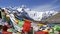 Free Sutra Streamers And Mount Qomolangma Stock Photos - 6254713