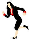 Free Female In Running Posture Royalty Free Stock Photo - 6265875