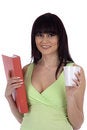 Free Woman With Document And Cup Royalty Free Stock Photo - 6278695
