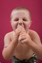 Free Boy Sings Royalty Free Stock Photo - 6299635