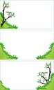 Free Trees And Bushes. Background For Business Cards Royalty Free Stock Photography - 6307167