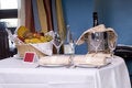 Free Bottle And Glasses In A Hotel For Celebration Stock Image - 6307601