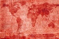 Free Aged World Map Royalty Free Stock Photos - 6308758