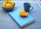 Free Blue Book And Fruit Royalty Free Stock Images - 6307399