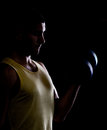 Free Bodybuilder With Dumbells Stock Photography - 6314562