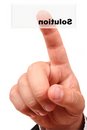 Free Finger On Button Solution Royalty Free Stock Photo - 6321535