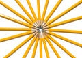 Free Vibrant Ring Of Yellow Pencils Stock Photos - 6328843