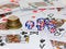 Free Coins, Playing Bones And Playing Cards Stock Photo - 6326660