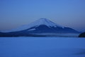 Free Predawn Mt. Fuji Over Freeze Up Lake Yamanaka Stock Photos - 6335743