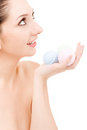 Free Young Woman With Aromatic Balls Royalty Free Stock Photo - 6339235