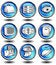 Free Icons In Blue Royalty Free Stock Photo - 6331975